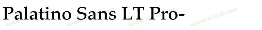 Palatino Sans LT Pro字体转换